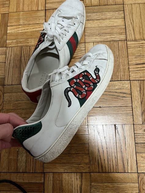 gucci snake outfit|Gucci ace embroidered snake.